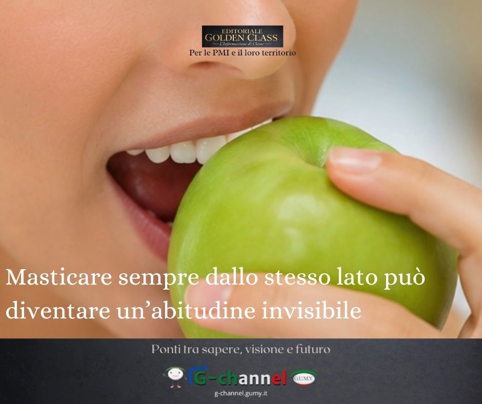 Masticare sempre dallo stesso lato può diventare un’abitudine invisibile